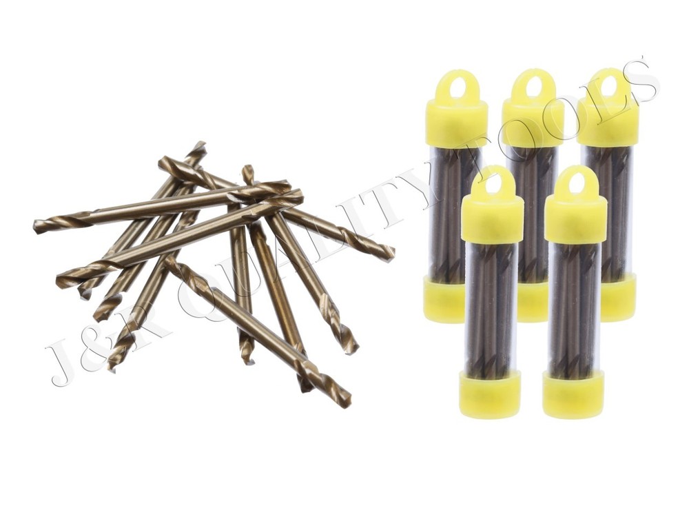 50 pc Double Ended Cobalt M35 Drill Bits- 1/8"