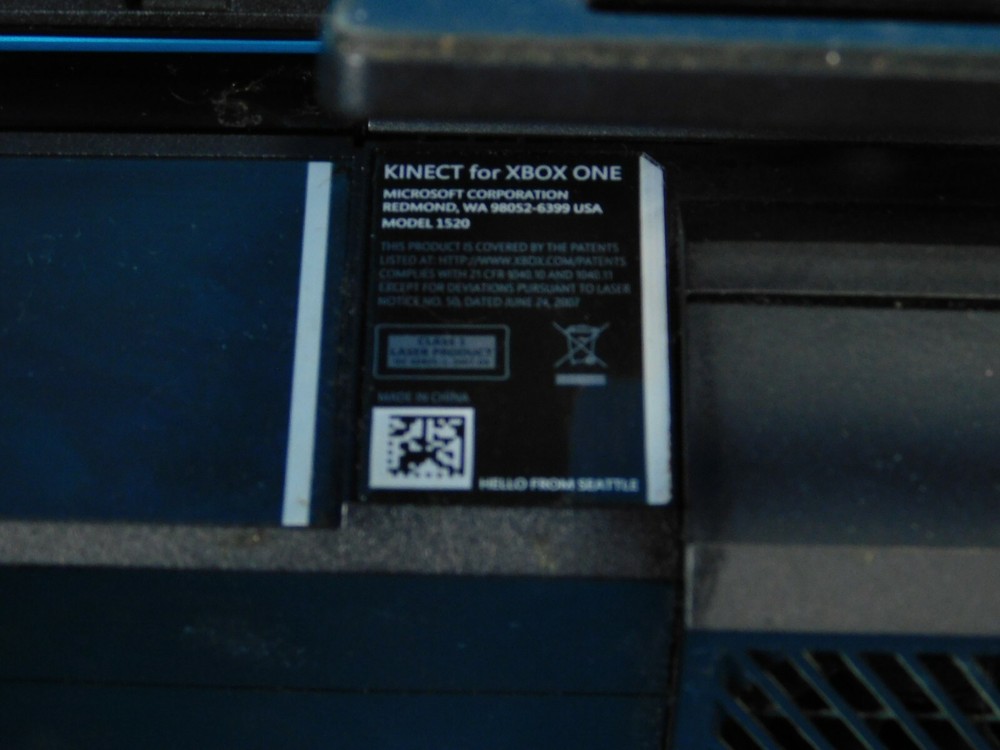 Microsoft Xbox One Kinect Sensor Camera Black Model #1520 - Tested & Working