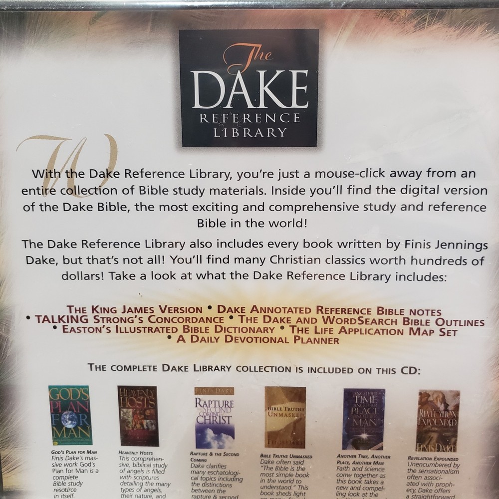 The Dake Reference Library CD-ROM Version Word Search Christianity Bible