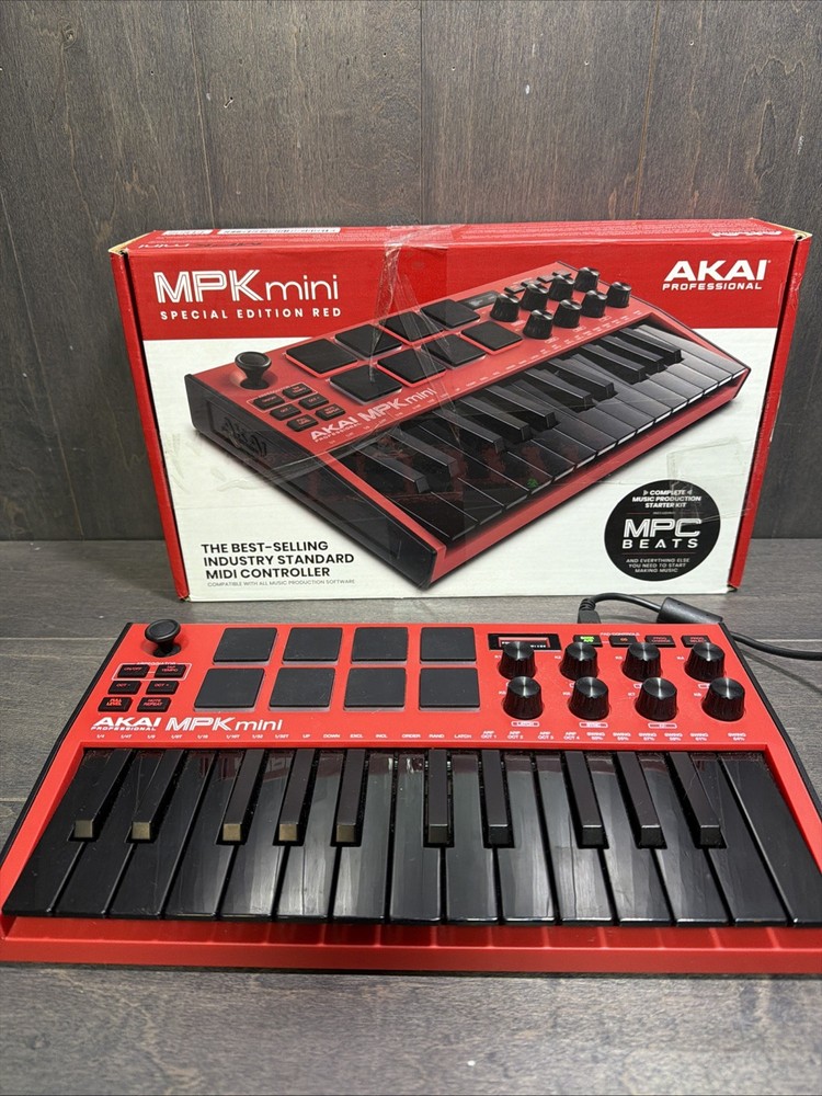 Akai MPK Professional Mini Electronic Keyboard - Red Special Edition