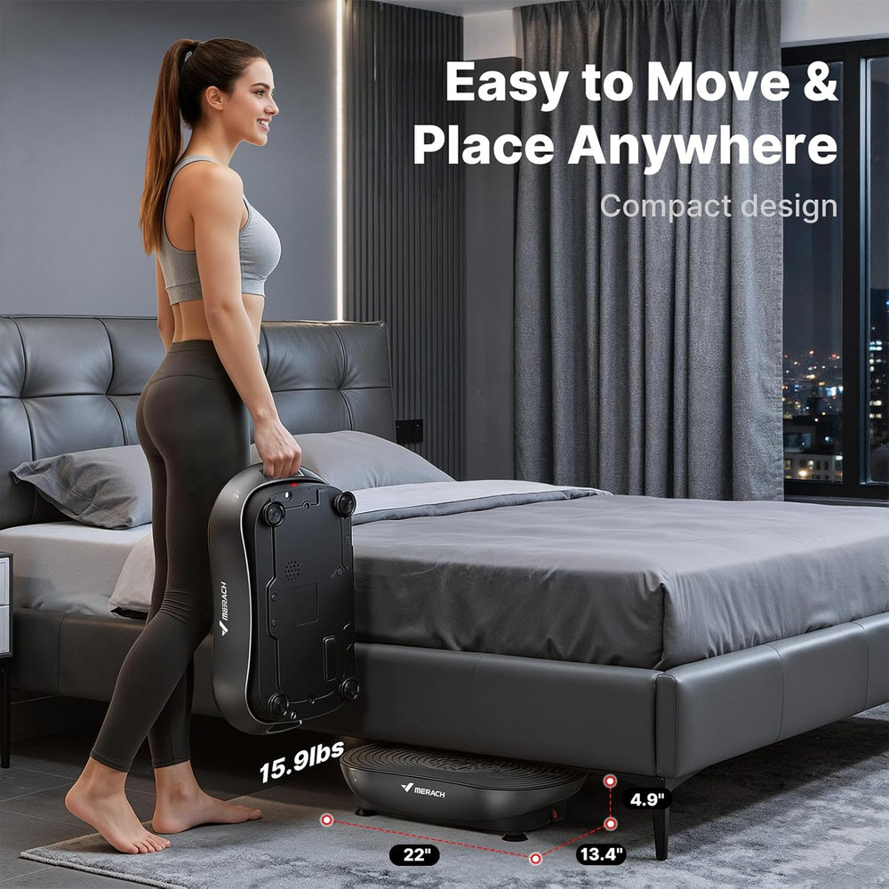 Vibration Plate Exercise Machine, Vibrating Platform for Lymphatic Drainage Weig