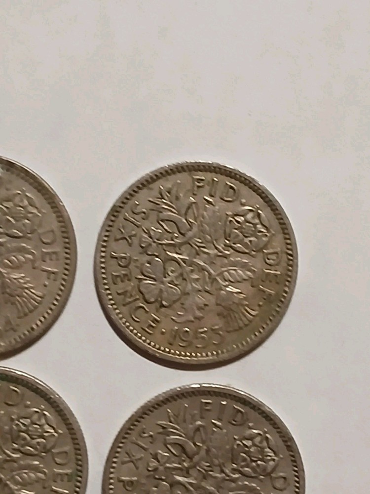 6 Sixpence Coins