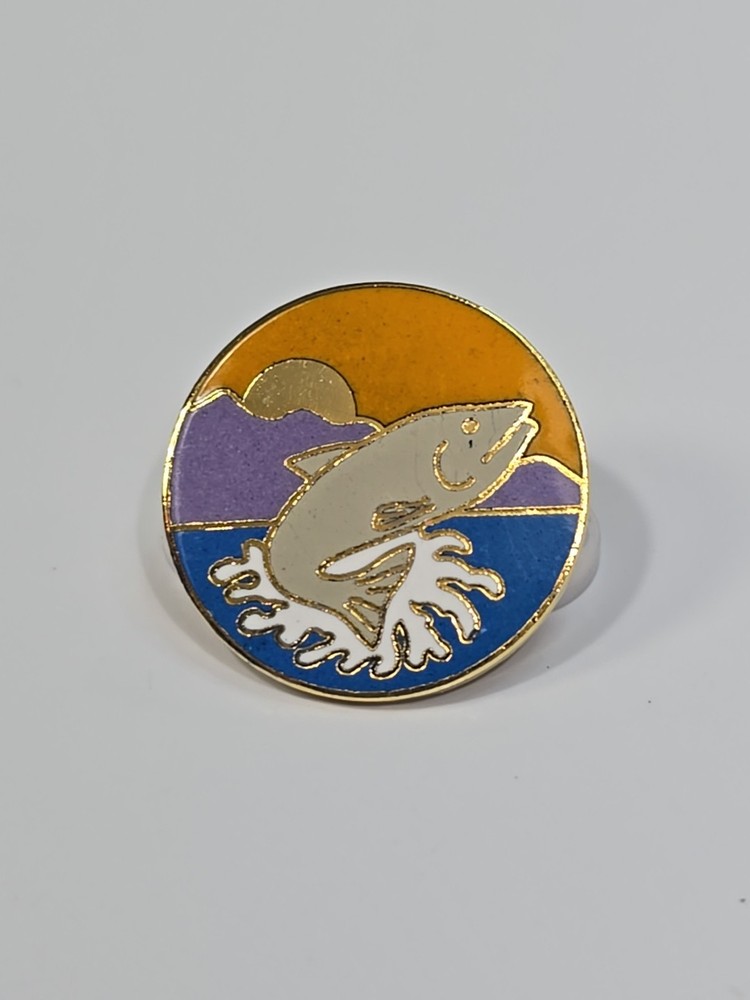 Jumping Fish Lapel Pin Colorful Nice Enamel