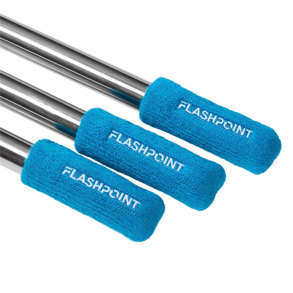 Flashpoint Light Stand Leg Protector, Blue, 3-Pack