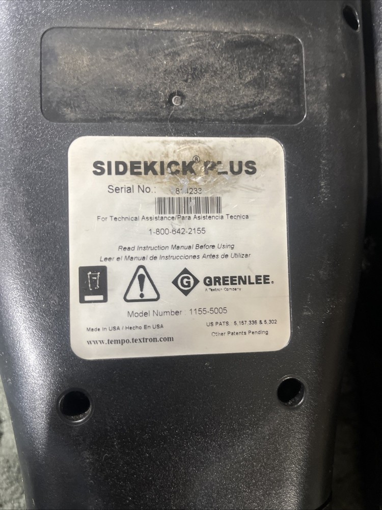 Greenlee Sidekick Plus Model 1155-5005