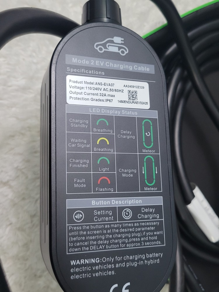 Mode 2 EV Charging Cable ANS-EVA07