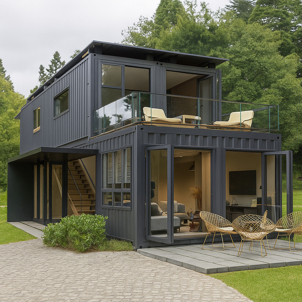 Container house plans - 2 bedrooms - 2 bathrooms - Digital PDF File