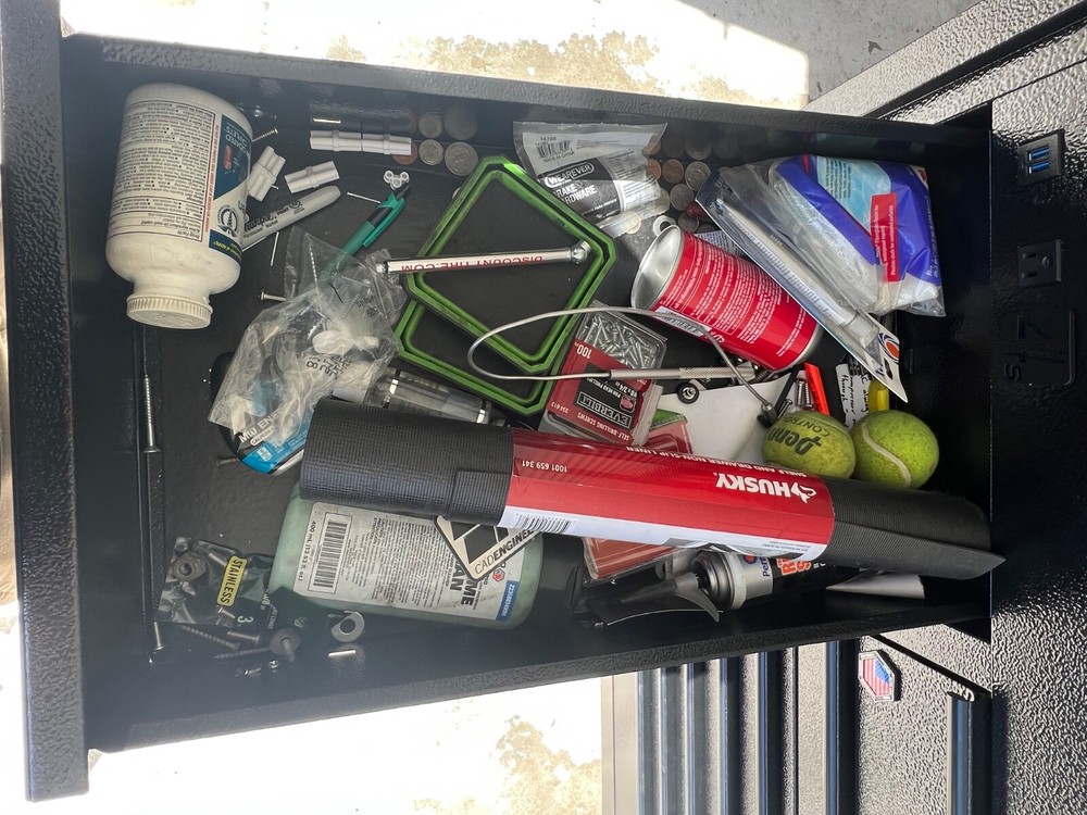 Matco 4S Triple Bank tool box with tools. Snap-On, Matco, Cornwell, Mac Tools.