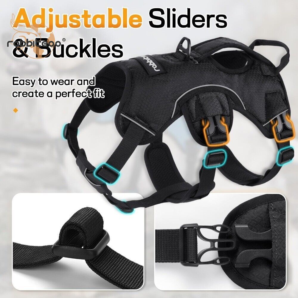 rabbitgoo Escape Proof Dog Harness Full Body Reflective Adjustable No Pull Vest