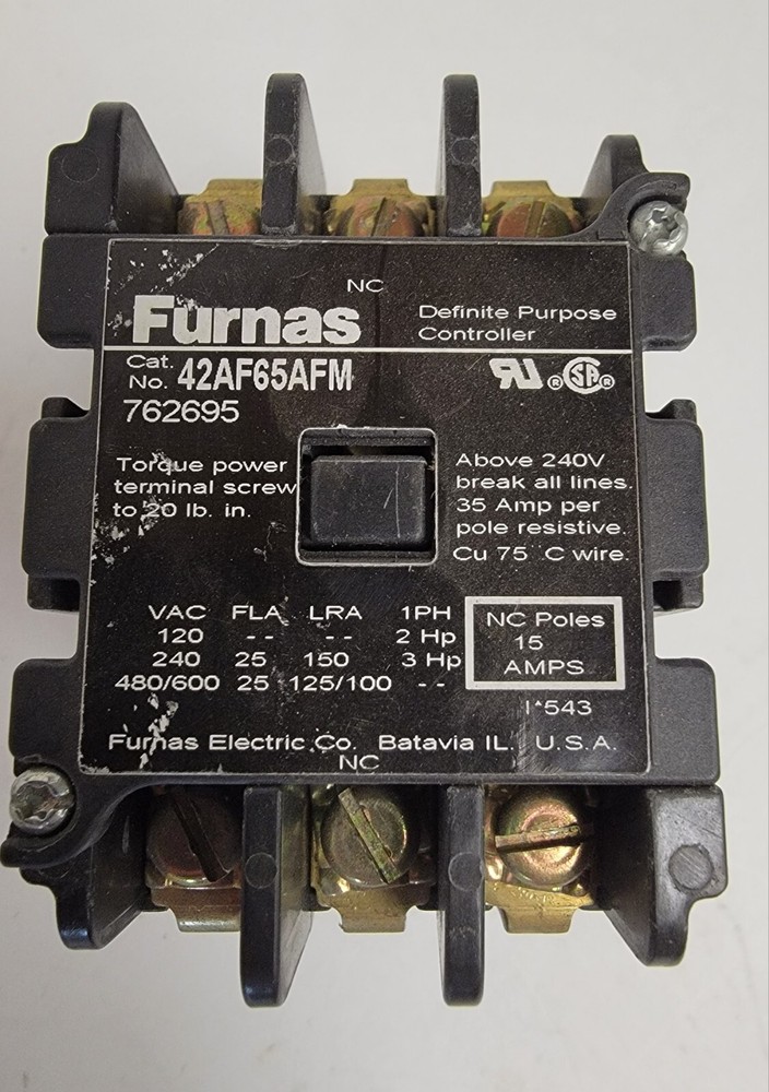 FURNAS DEFINITE PURPOSE CONTACTOR 42AF65AFM.