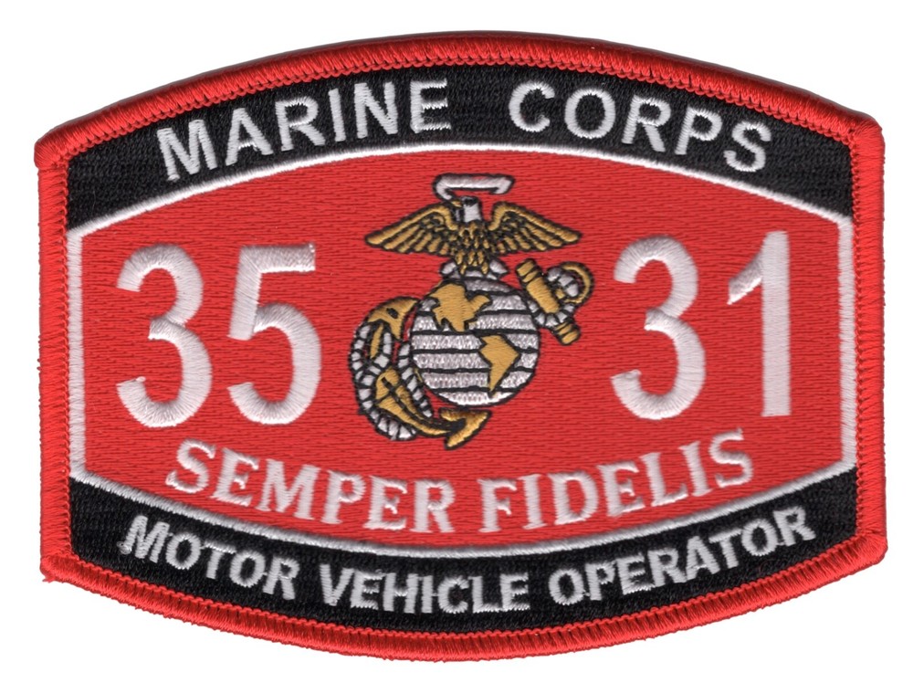 3531 Motor Vehicle Operator MOS Patch