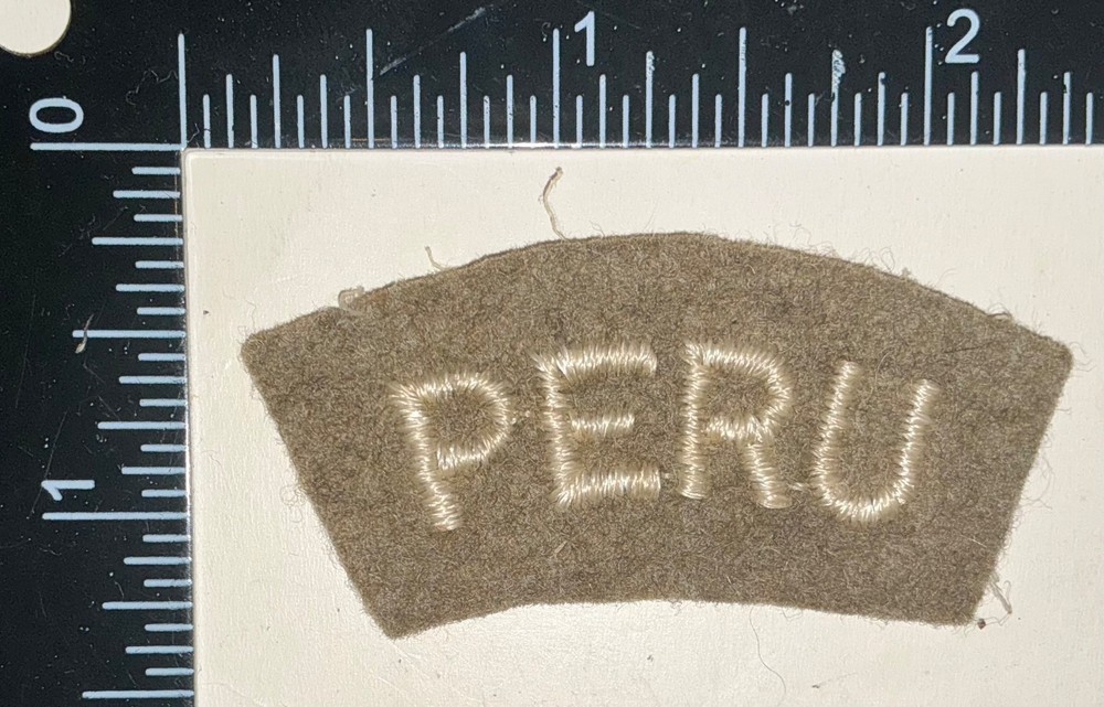 WWII US Army Peru Troops Patch