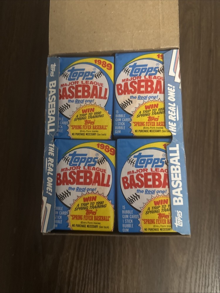 1 Box - 1989 Topps Baseball Wax Box - From Sealed Case