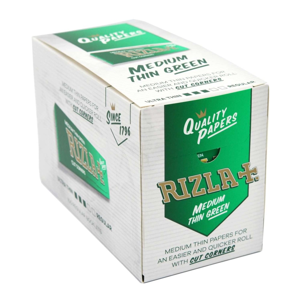 Green Cigarette Rolling Papers 100 Booklets