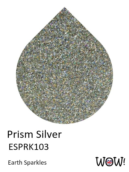 WOW! Earth Sparkles Glitter 15ml-Prism Silver