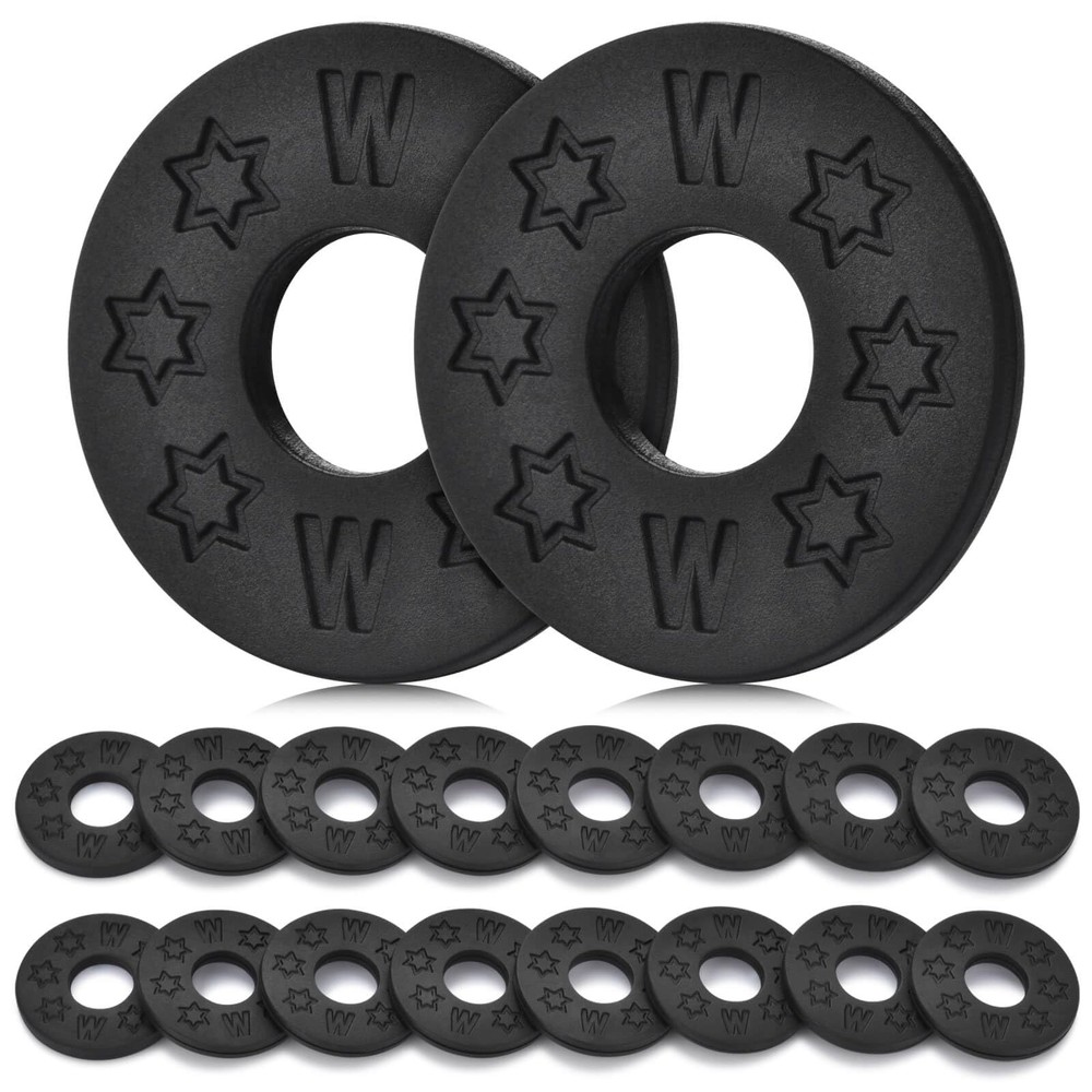 16PCS Guitar Strap Blocks, Protector Block, Rubber Locks, Black