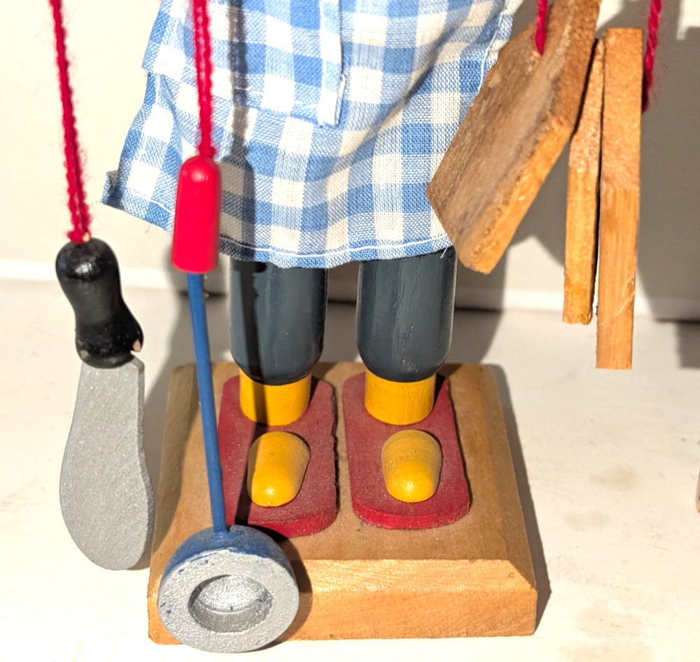 Wooden Chef Nutcracker 9.5" tall