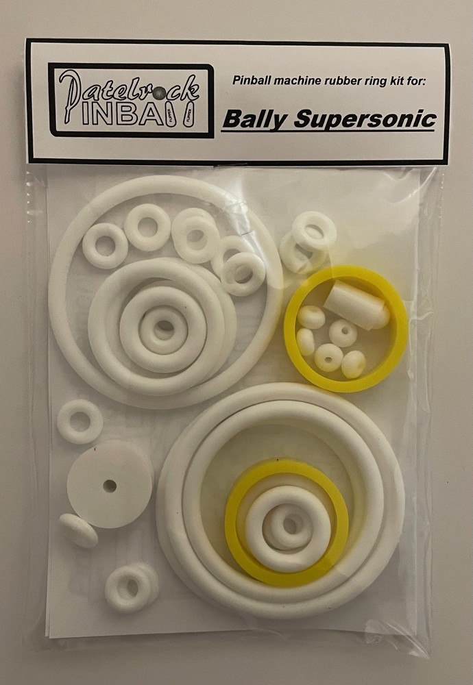 1979 Bally Supersonic Pinball Machine Rubber Ring Kit