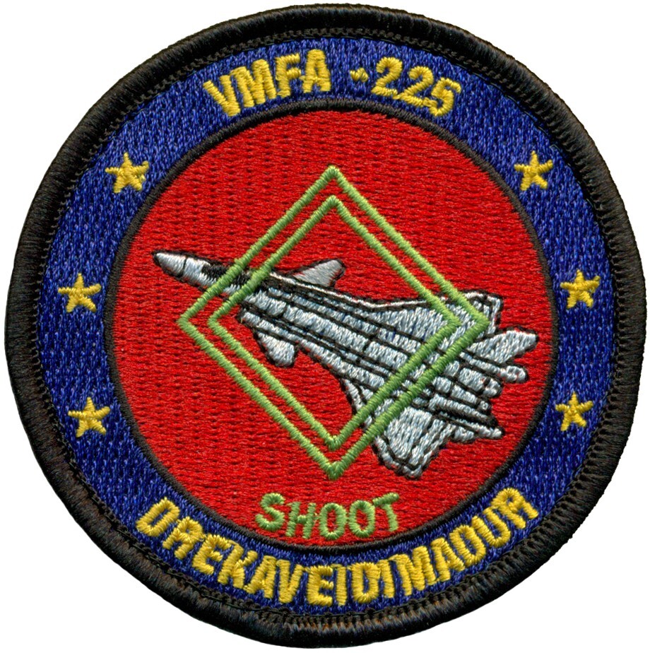 USMC MARINE FIGHTER ATTACK SQUADRON 225 (VMFA-225) AGGRESSOR PATCH