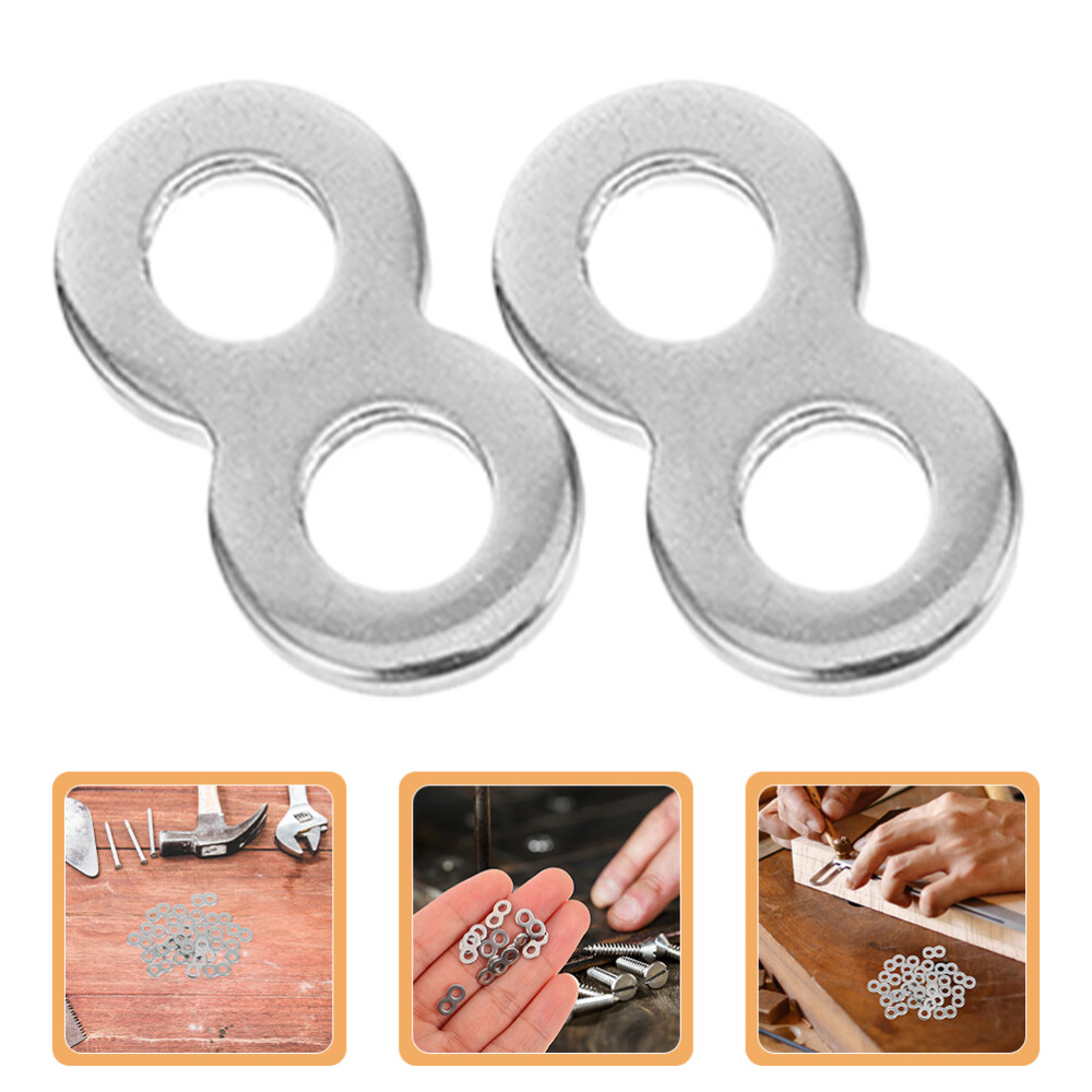 100Pcs Table Top Fasteners 8 Figure Fasteners Tabletop Fasteners Hardware