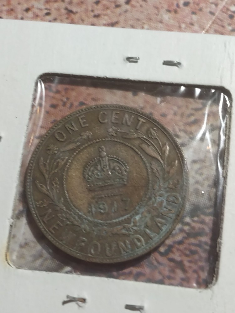 NEW FOUNDLAND Large Cent 1917 King George