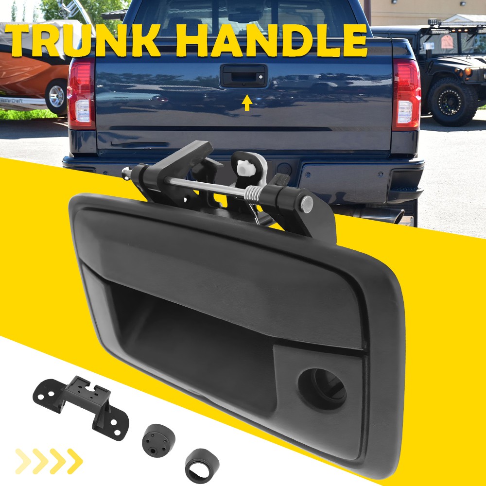 Tailgate Handle w/ Camera Hole for Black 2014-2015 Silverado Sierra 1500 2500 EA
