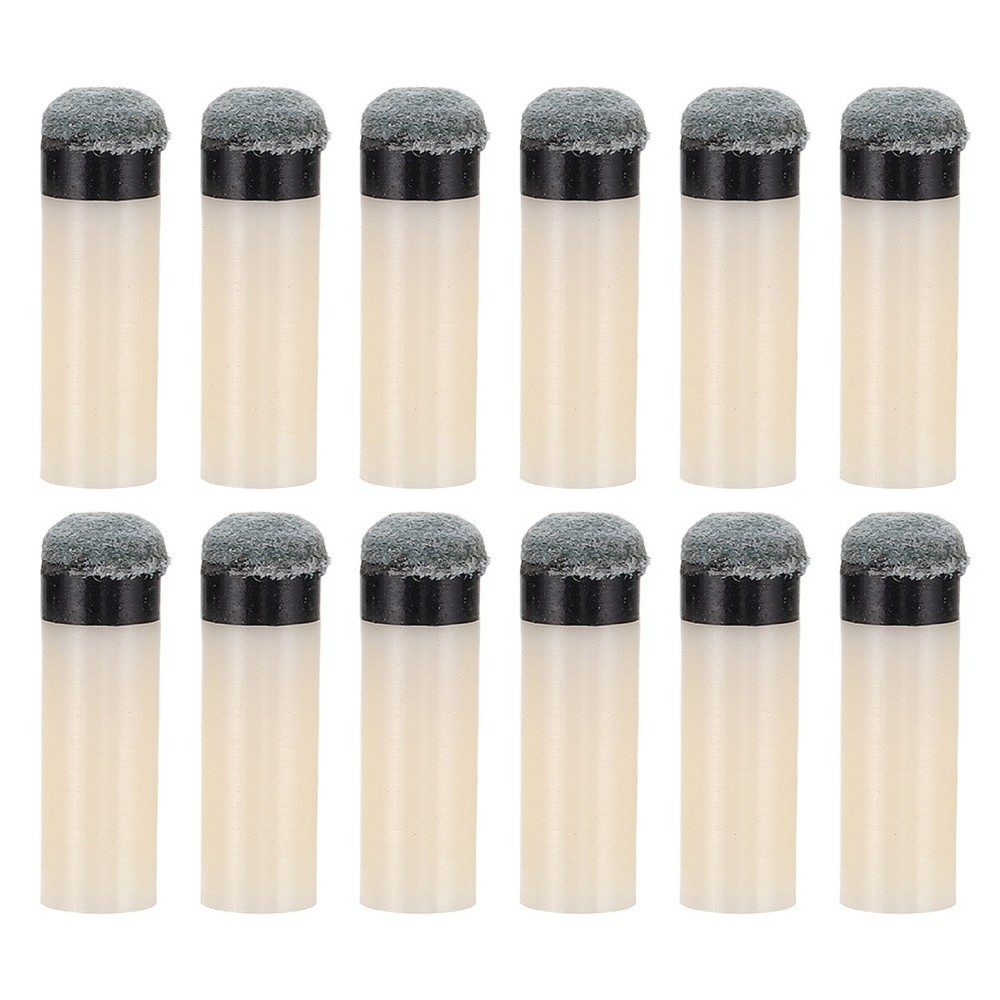 12 Pcs Pool Stick Tips Billiards Accessories Cue Replacement Kit