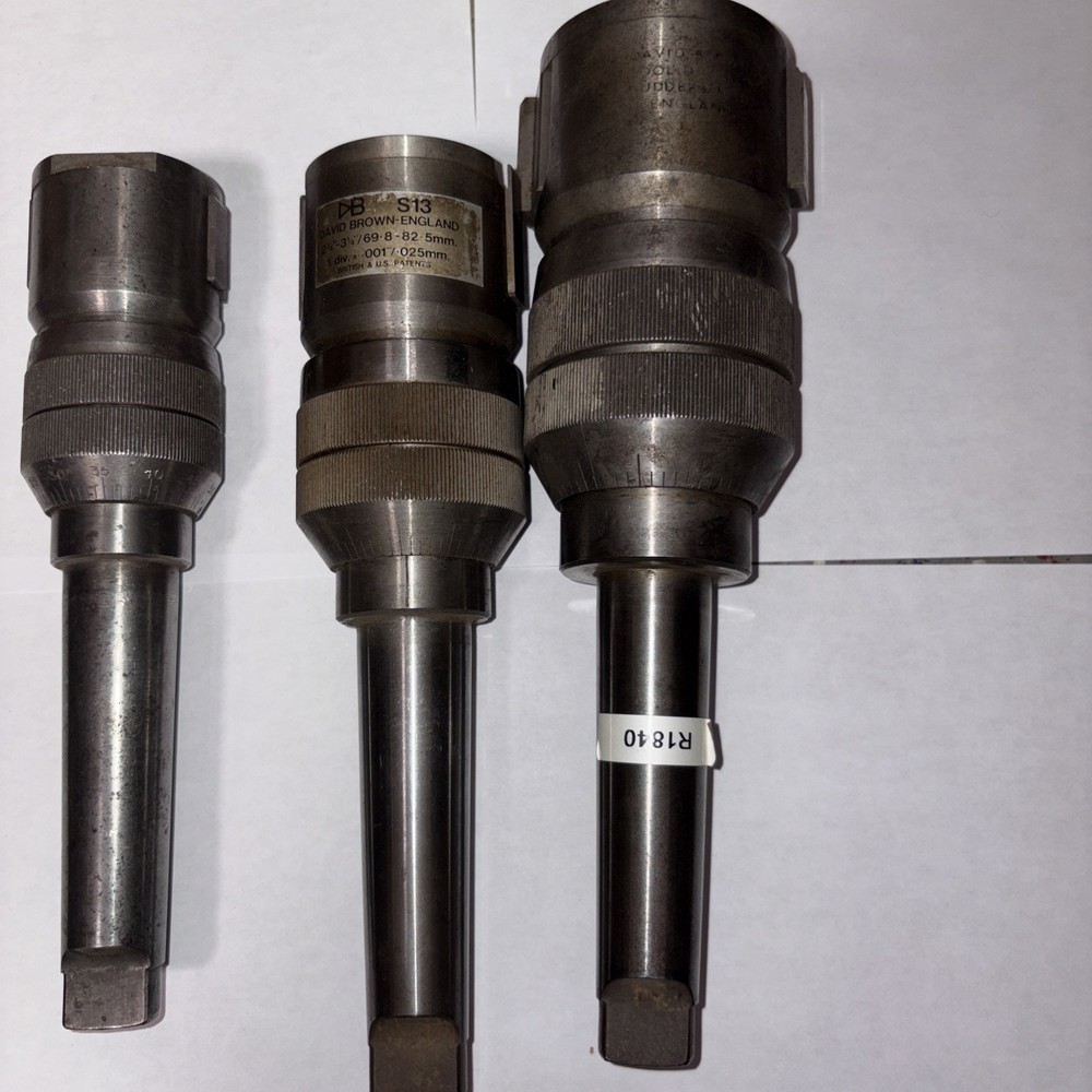 David Brown Precision Adjustable Boring head SET 2