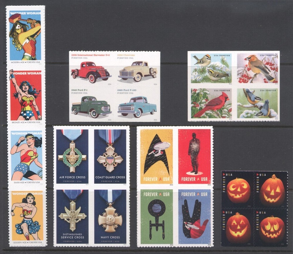 2016 U.S. COMMEMORATIVE YEAR SET *123 STAMPS* WITH TWO SHEETS MINT-NH