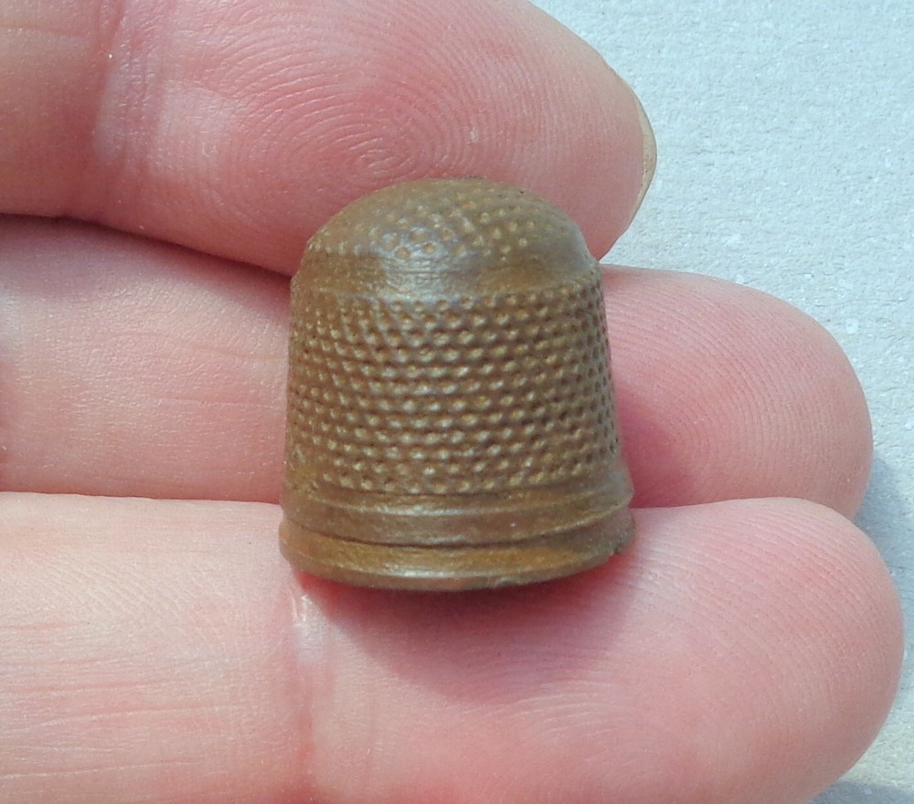 Brass Thimble Dating About 1700 Detecting Find