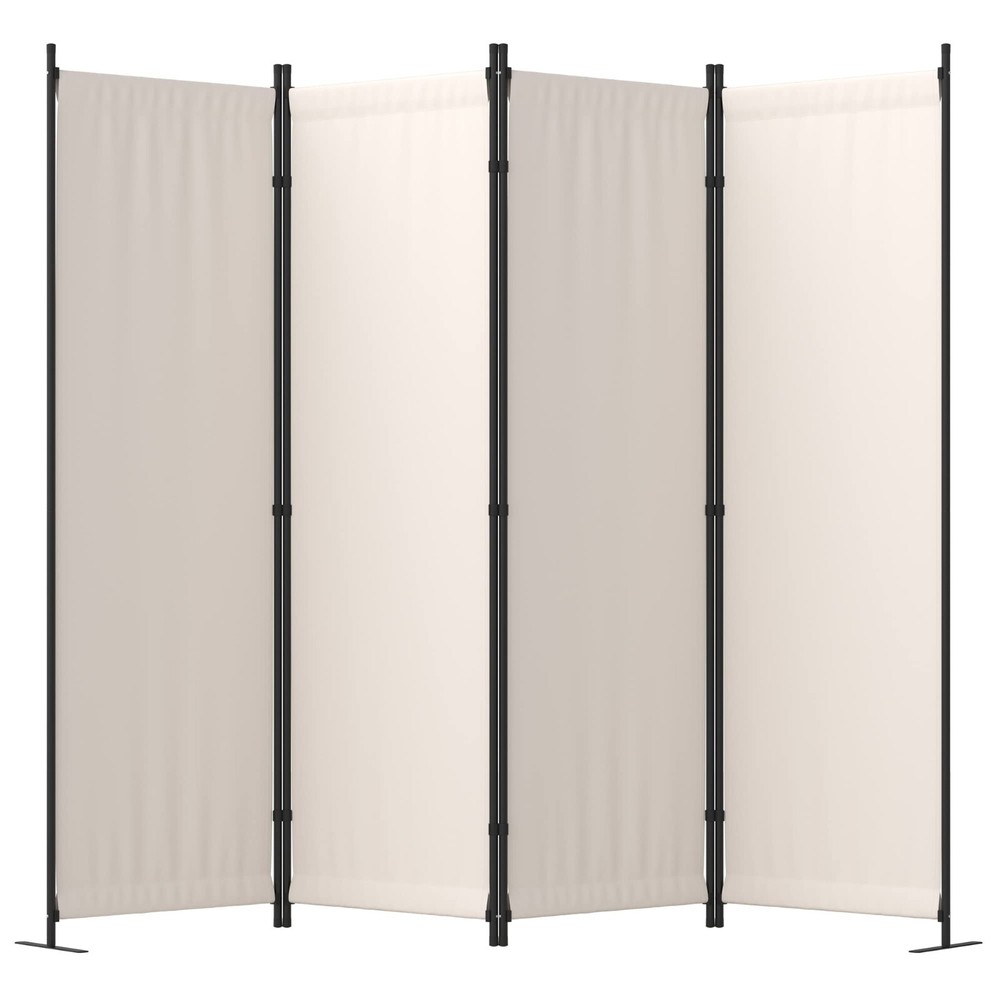 4 Panel Folding Privacy Screen 88" Room Divider Panel For Home Office Dorm Decor