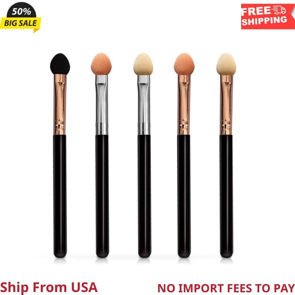 Eyeshadow Applicators Sponge Double Sided Reusable 5Pcs Professional Blendable