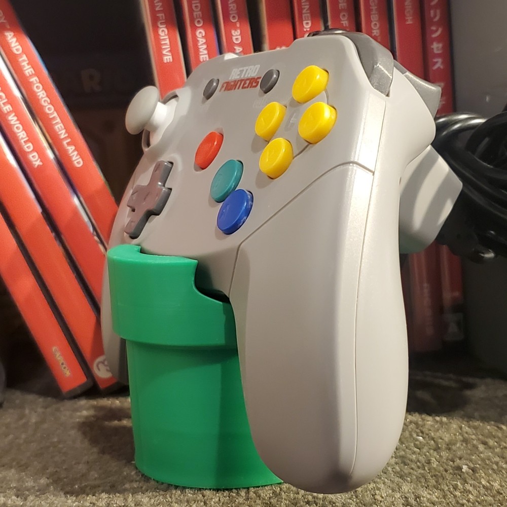 Controller Stand. SMB Plumber Pipe Switch Cartridge Holder. 3D Printed. US Ship