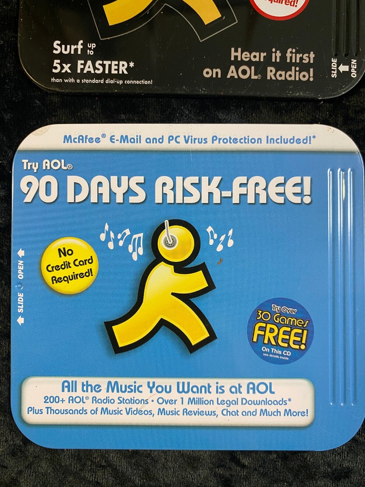 2 AOL disc in Collector Metal Tin.