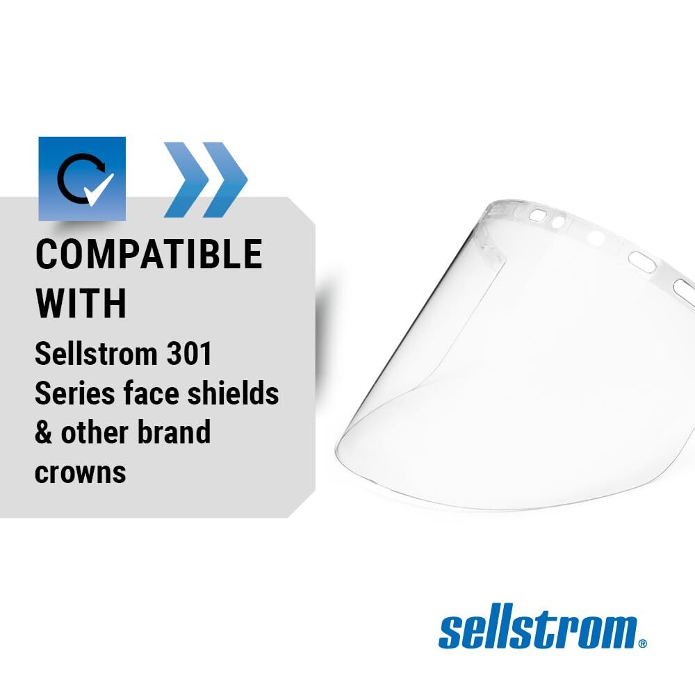 Window for 301 Series & Univeral Hole Pattern For Various Safety Face Shields...