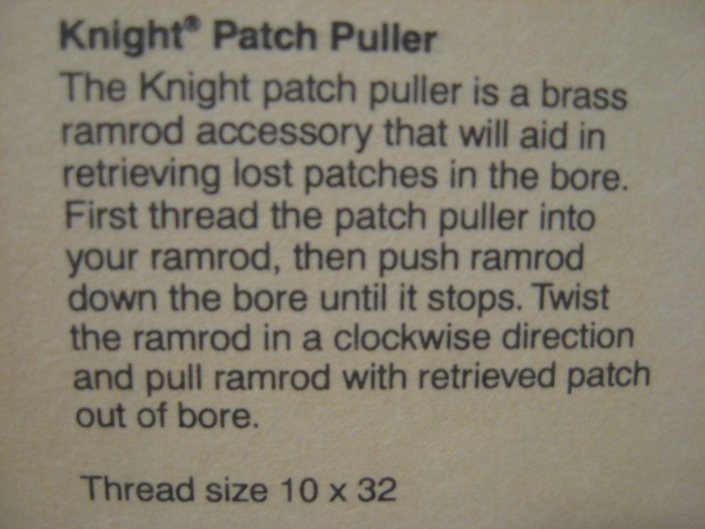 Knight Patch Puller With 10-32 Threads M900098