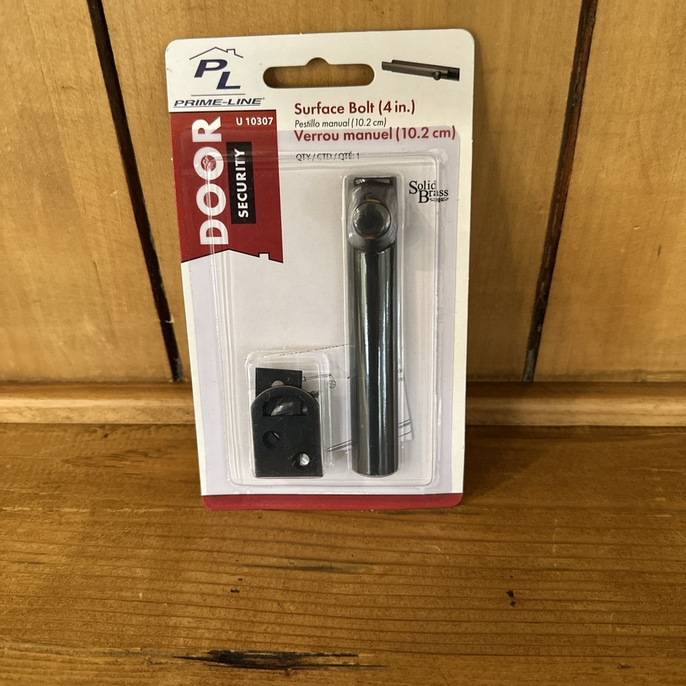 Prime-Line Surface Bolt Classic Bronze Finish 4" 10307