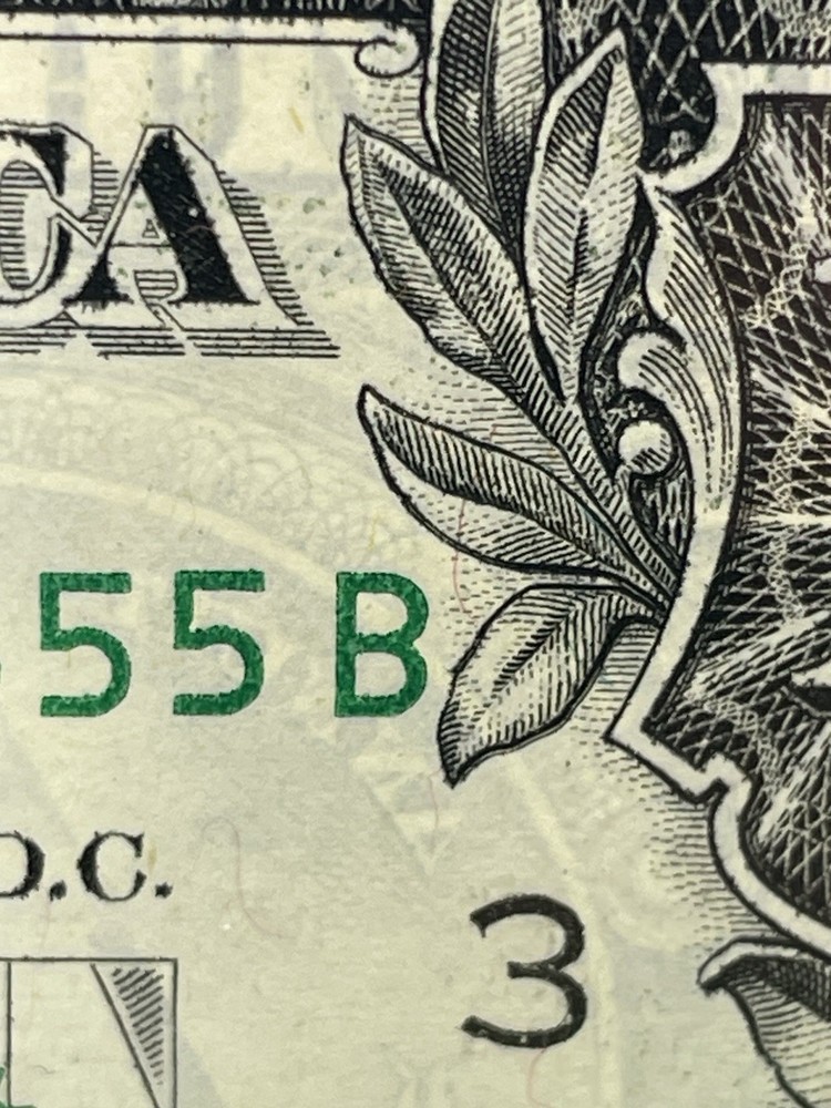 OFFSET THIRD PRINT /Misaligned Overprint ERROR Serial #’s & Treasury Seal “AU”💰