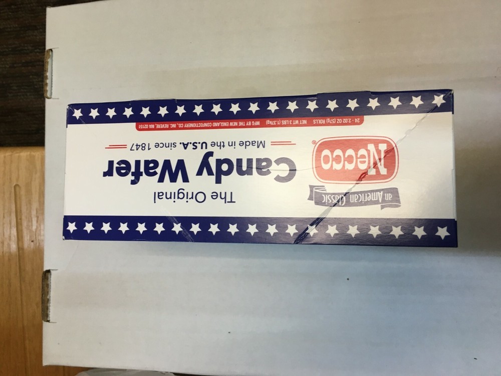 Rare Necco Wafer Empty Candy Display Box free shipping