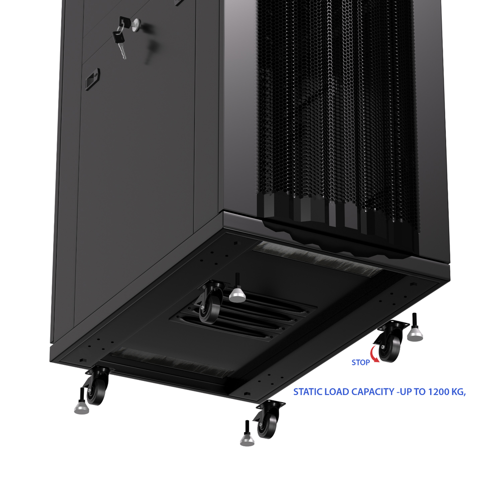 Sysracks 18U 39'' Deep IT Network Data Server Rack Cabinet Mesh Vented Door