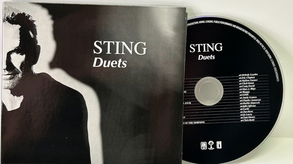 STING Signed Autograph CD Insert "Duets" JSA COA