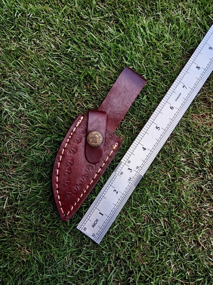 EDC GENUINE LEATHER KNIFE SHEATH HANDMADE SHEATH FIXED BLADE KNIFE BELT LOOP