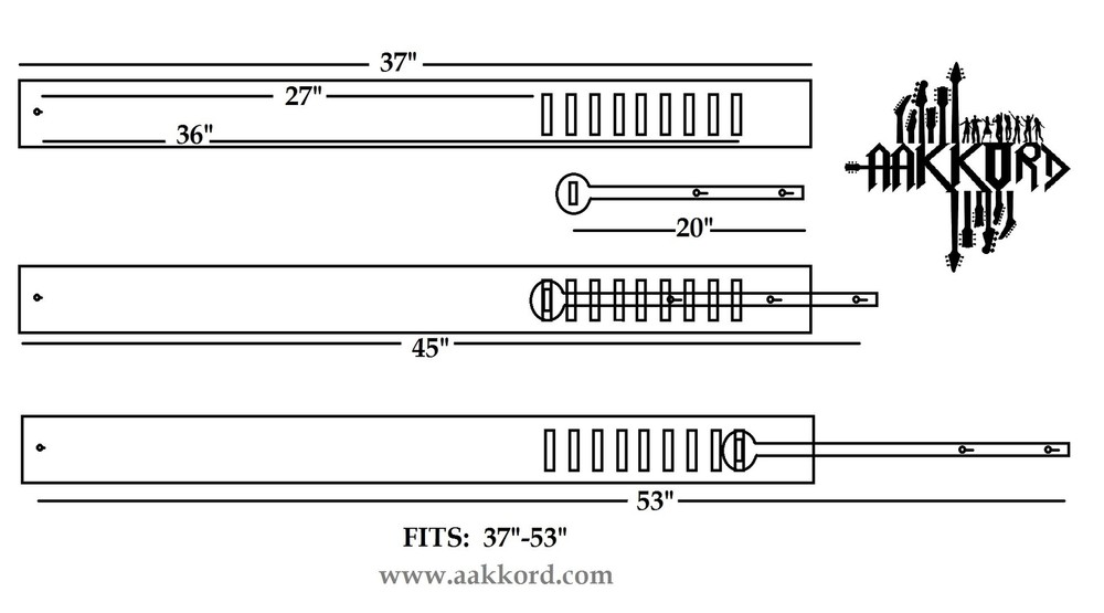 2 1/4" Wide D Ring Ring Style Goth Classic Guitar Strap