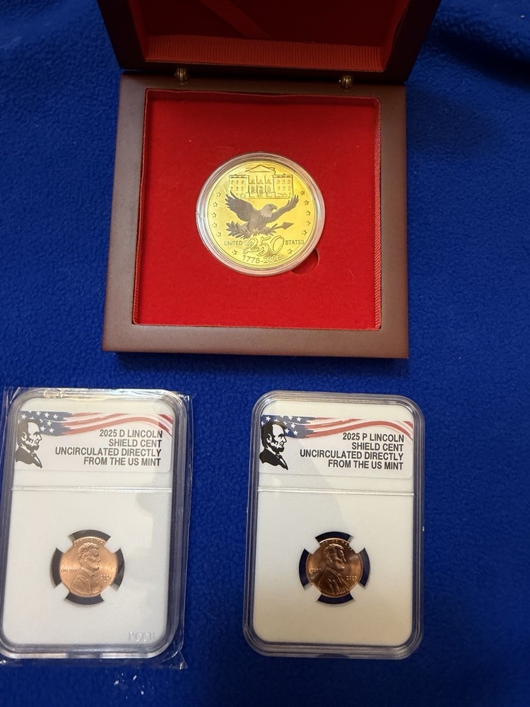 Lincoln Shield 2025 P&D Small Cent directly from the U.S. mint Uncirculated