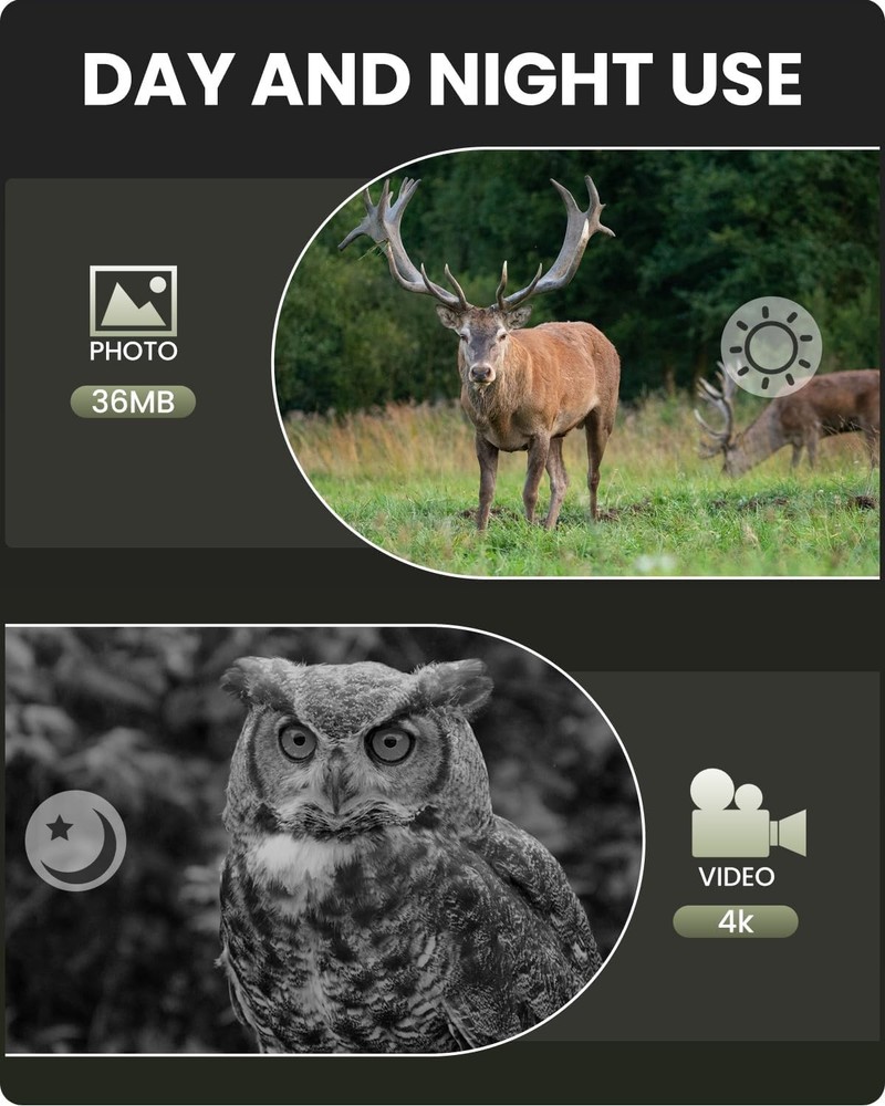 HD Night Vision Binoculars with 5000mAh Battery