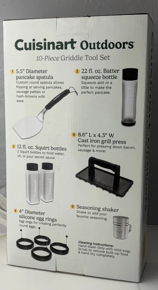Cuisinart Outdoors 10 Piece Griddle Tool Set
