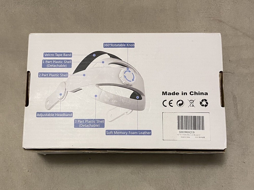 Adjustable Headband Head Strap for Meta Quest 3 VR Headset 3 in 1 Version