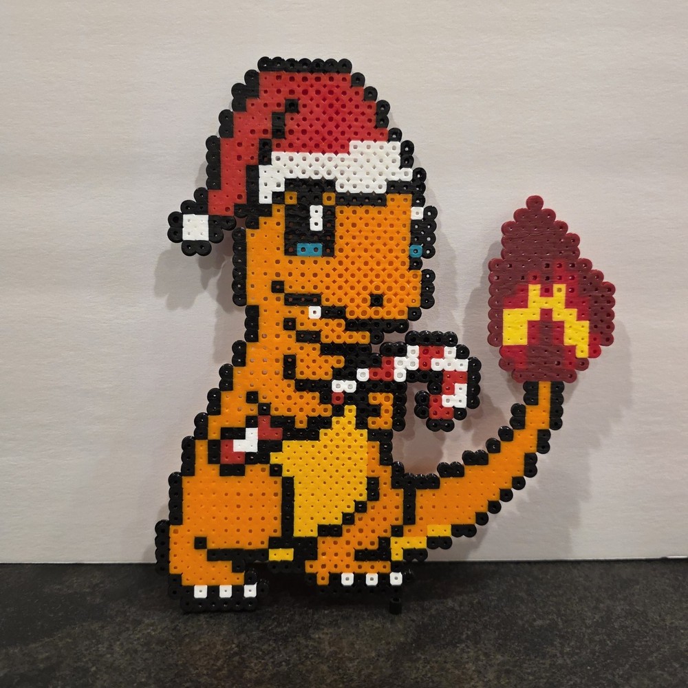 Charmander Perler Beads Artwork Christmas