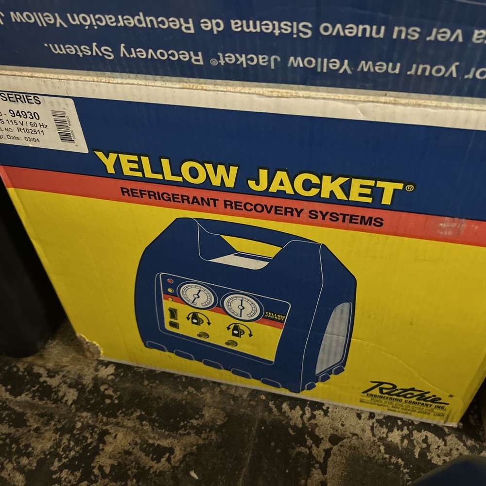 yellow jacket R30a recovery machine