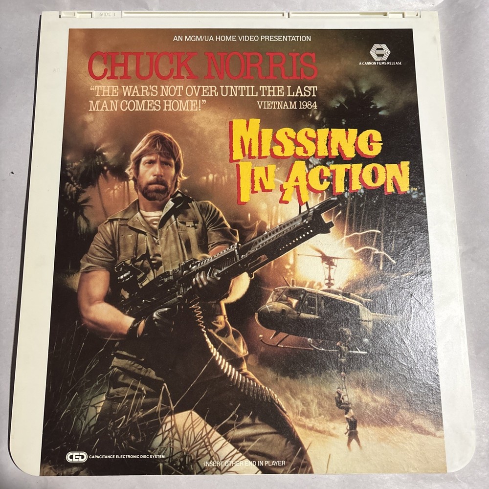 Missing in Action (1984) Vintage CED Videodisc
